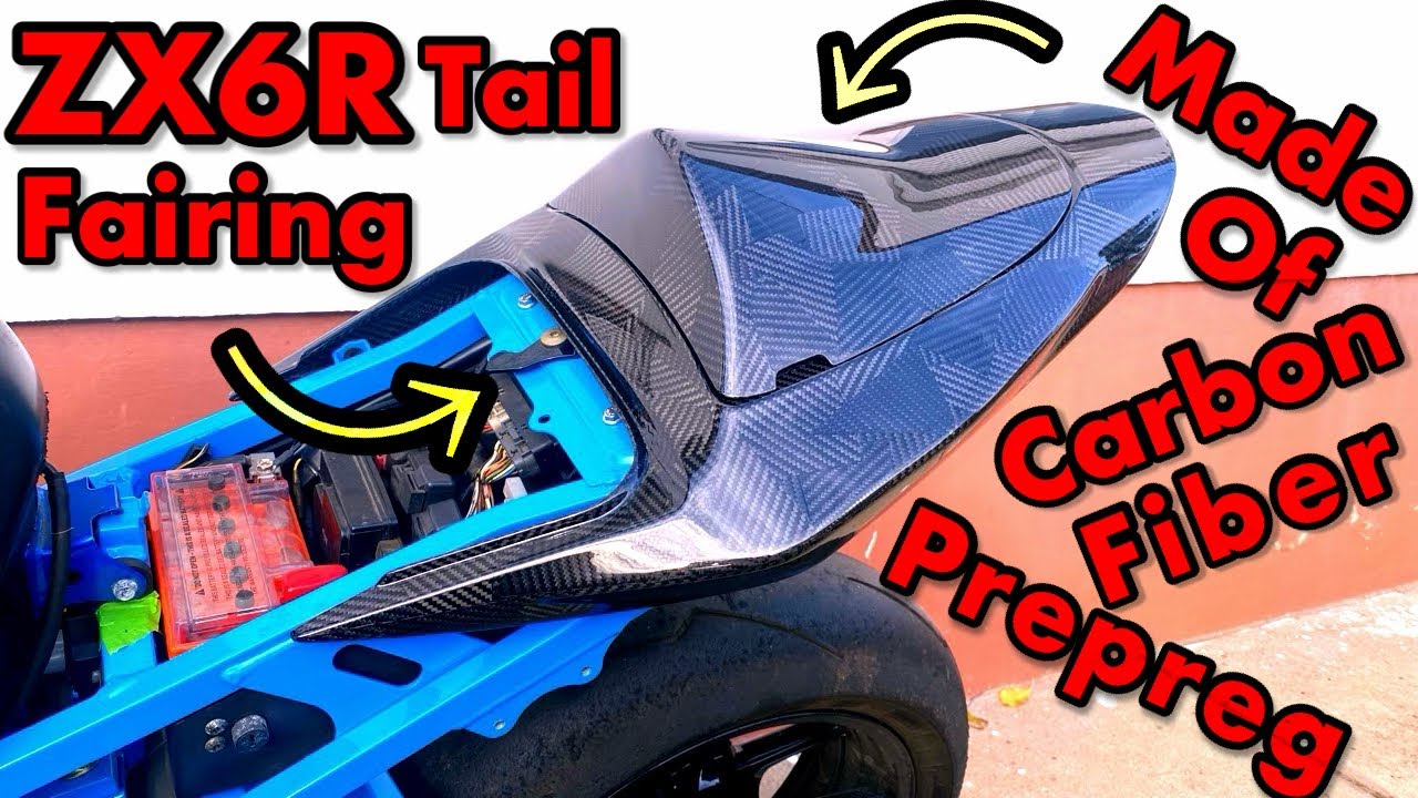 Хвостовые обтекатели из углеродного волокна — сборка ZX6R, часть 5