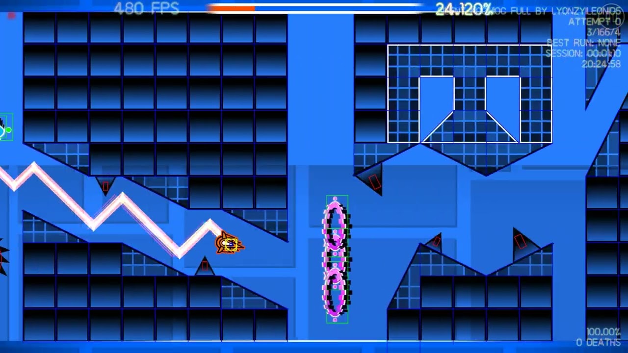 [IMPOSSIBLE]Silent KOCMOC Full by bop and LyonzyiLeonid5 // SHOWCASE + Layout w/hitboxes w/clicks.