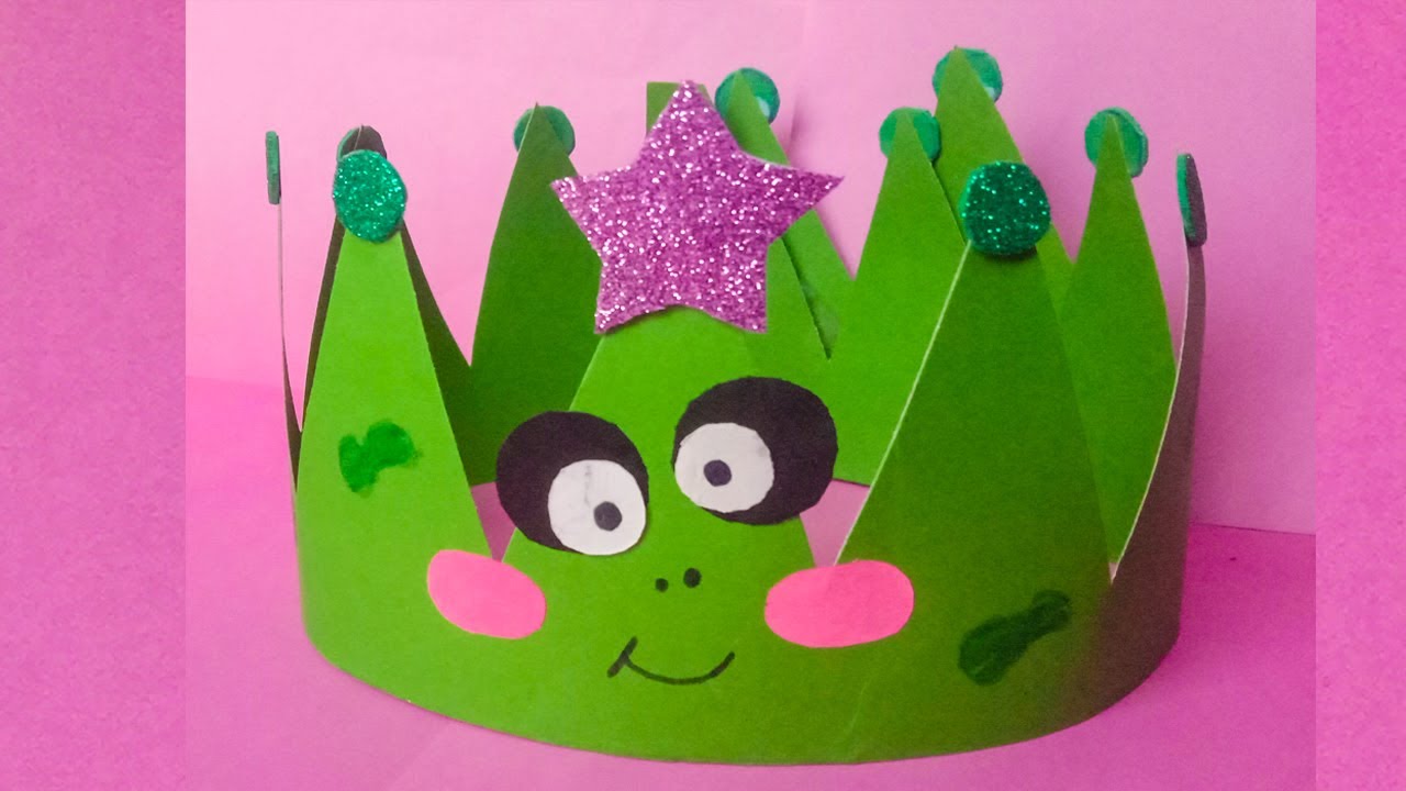 How to Make Happy Birthday Froggy Crown for Babies | Hania Craft Ideas | DIY Friendship Day Crown