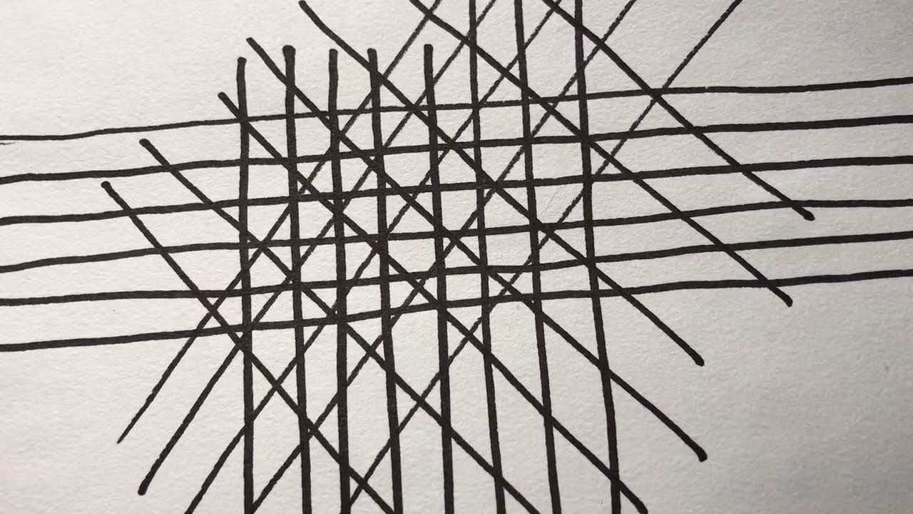 Drawing Exercise (1st dimension) - Basic lines