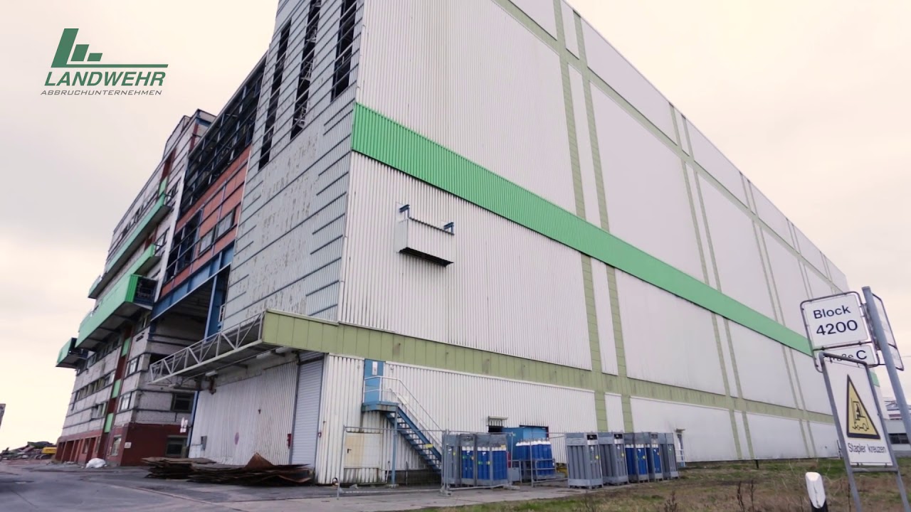 Rückbau von Gebäuden im Chemie-Park Brunsbüttel