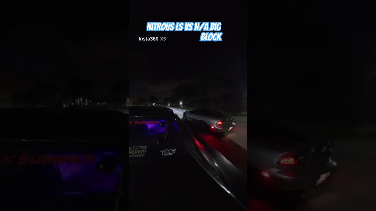 Nitrous Camaro takes down big block Charger 