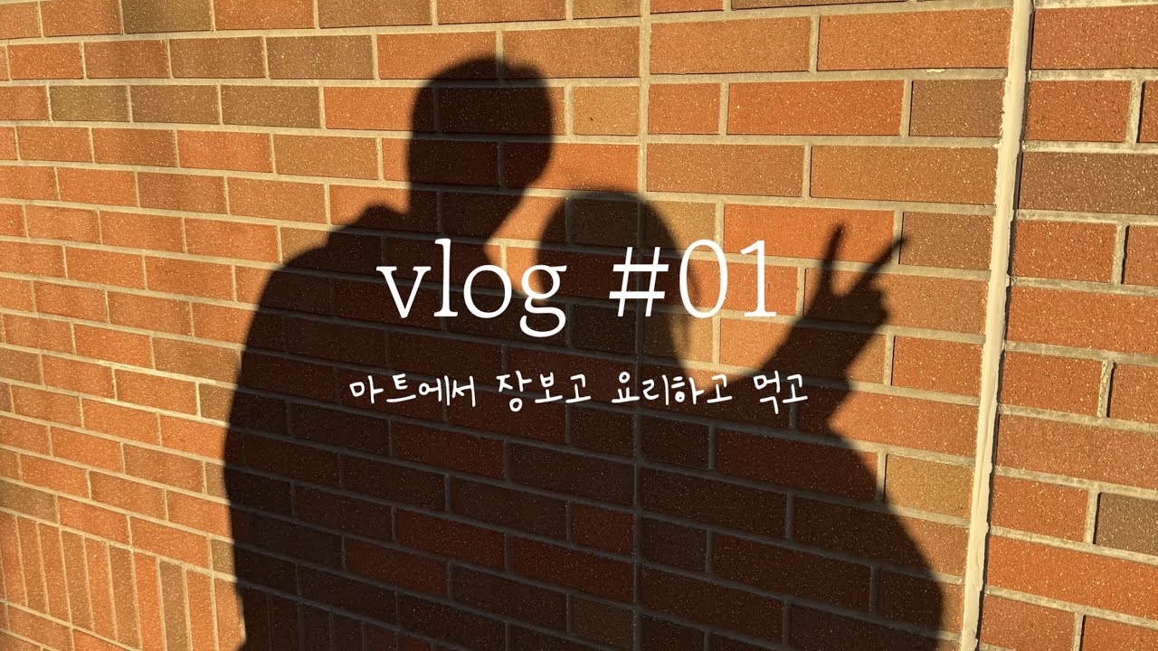 🎥 VLOG - 01 마트에서 장보고 요리하고 먹고
