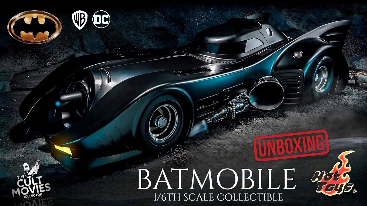 FIRST LOOK | BATMOBILE 1989 HOT TOYS - MMS694 Movie Masterpiece 1/6 Scale Vehicle | Flash Unboxing