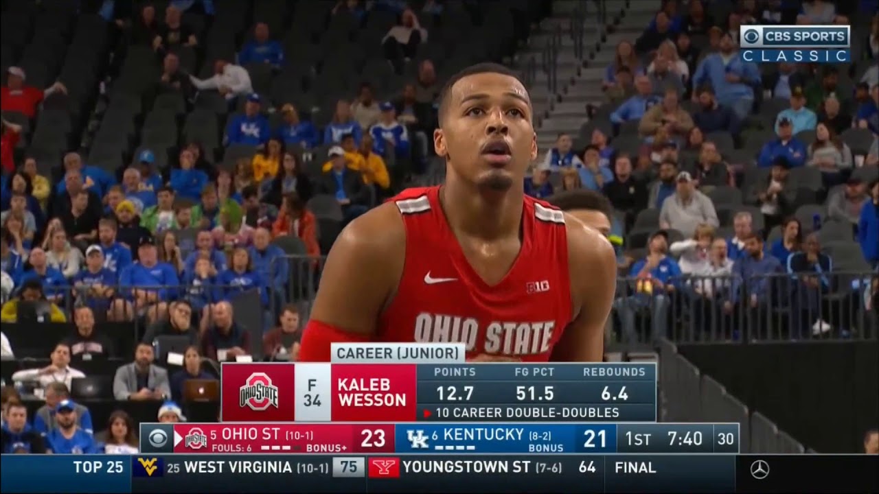 (NCAAM) 2019 - Ohio State Buckeyes (5) vs Kentucky Wildcats (6) in 40 Minutes