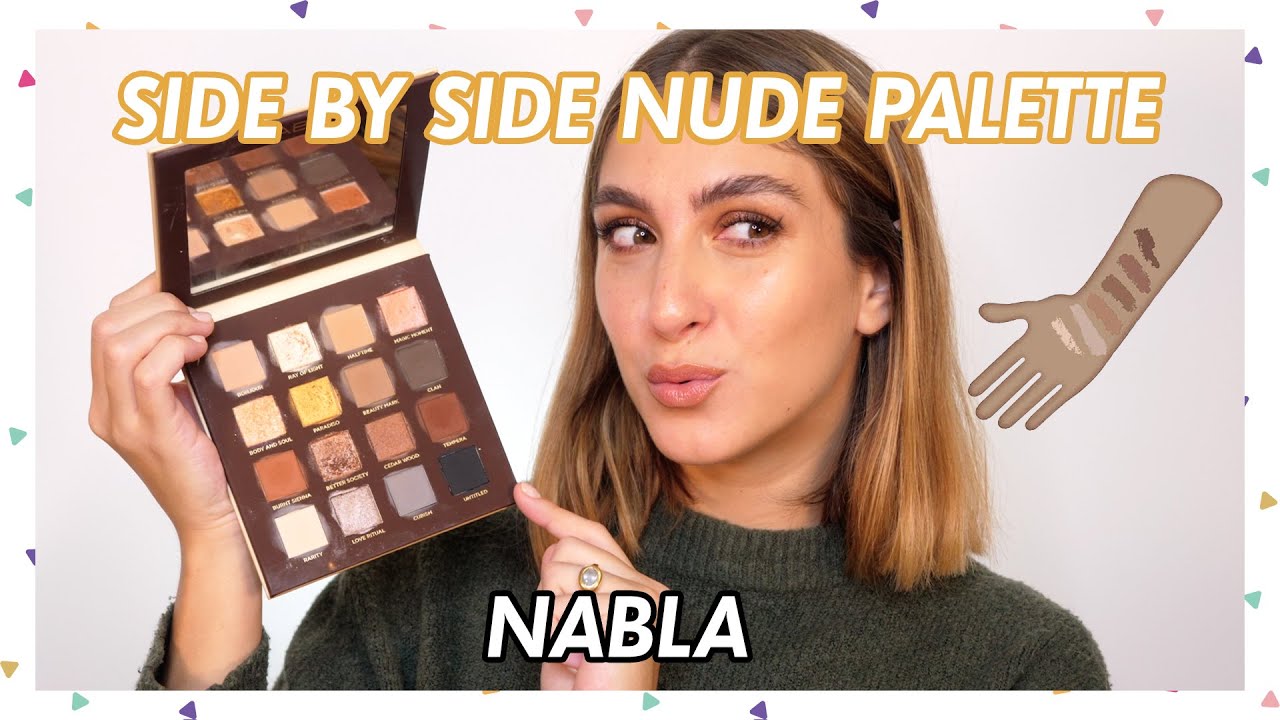 SWATCHAMO LA SIDE BY SIDE NUDE PALETTE DI NABLA | Swatch & Tell