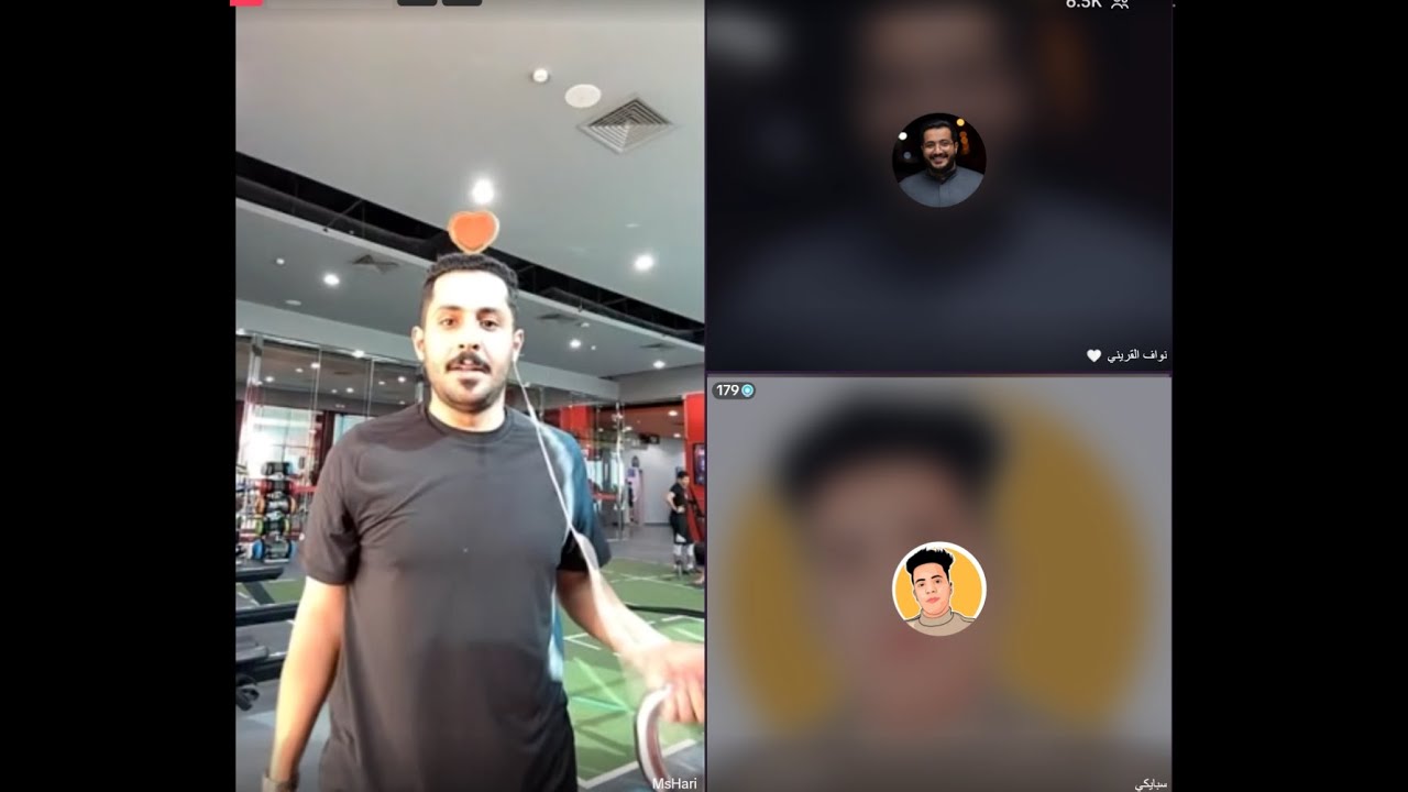 بث #مشاري في النادي😂 وقست مع #سبايكي ونواف