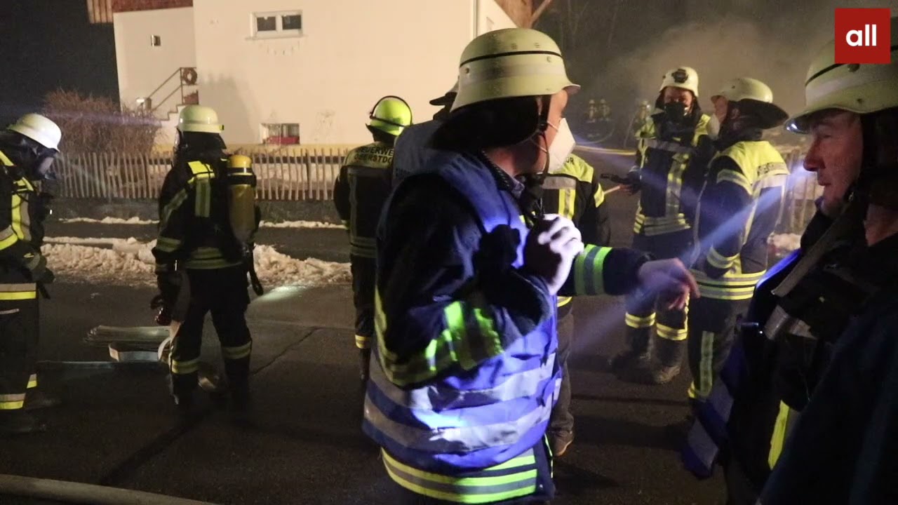 Gebäude in Fischen in Brand - Brandursache wird ermittelt