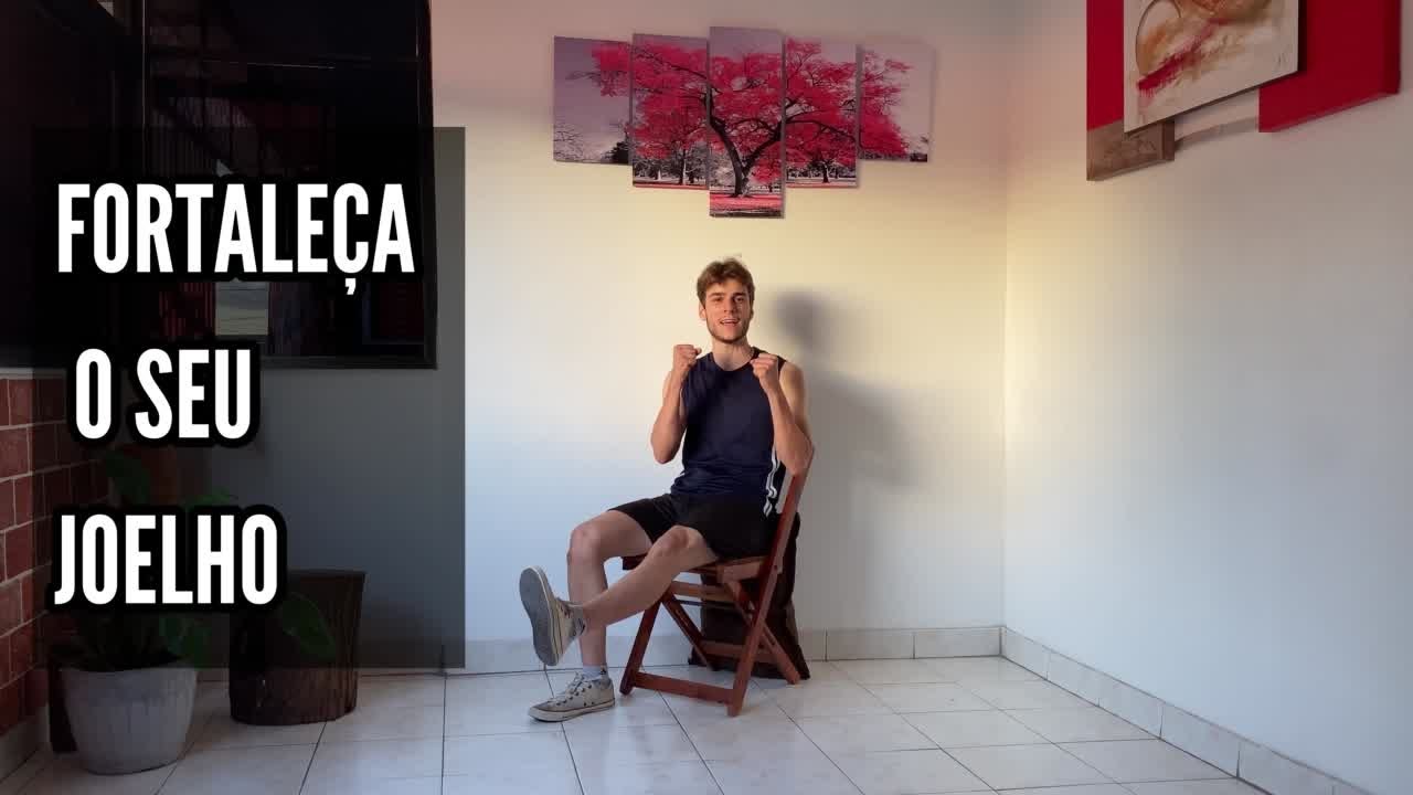 TREINO para fortalecer o JOELHO EM CASA: Dor, Artrose, Artrite, Condromal&aacute;cia