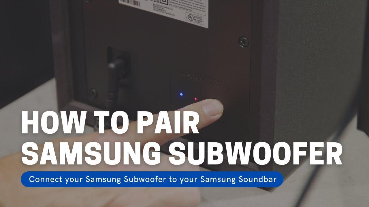 Как подключить саундбар Samsung к сабвуферу
