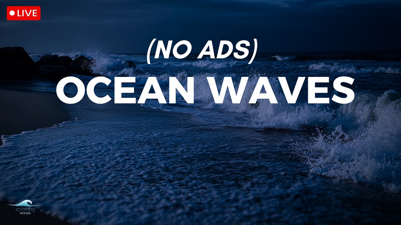 🔴 Ocean Waves for Deep Sleep | Ocean Sounds For Deep Sleeping With A Dark Screen And Rolling Waves