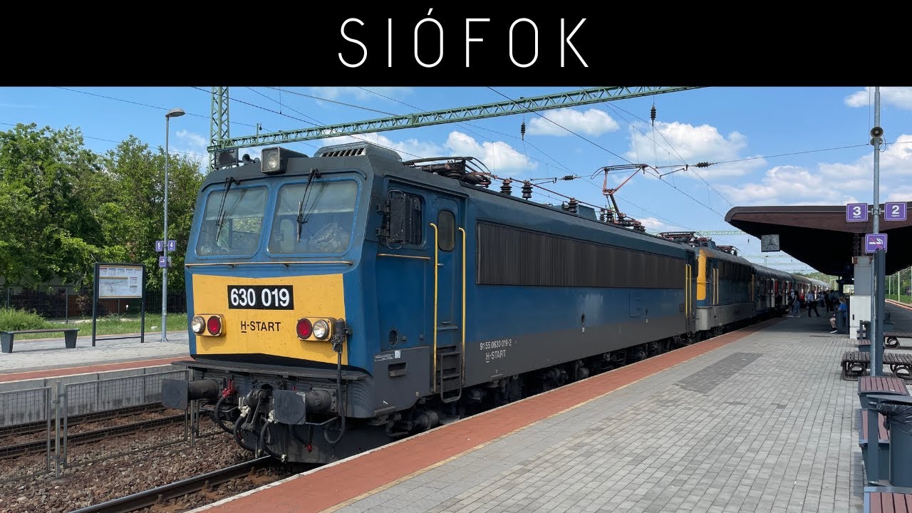 Vonatok Siófokon / Trains in Siófok (4K UHD)