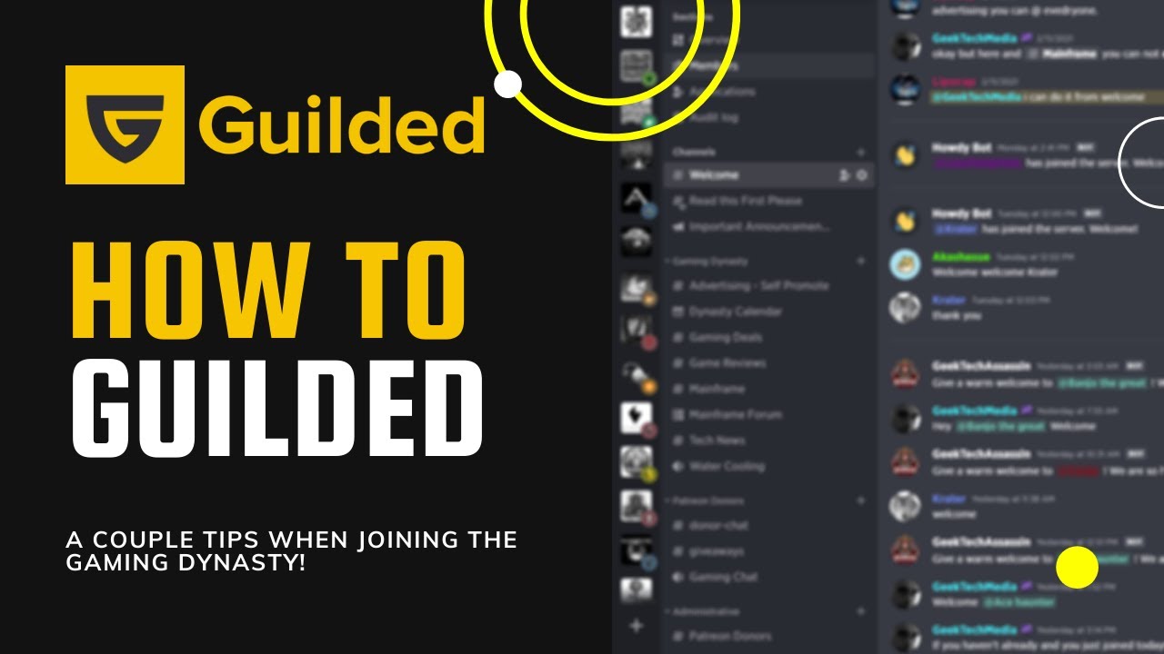 Guilded ~ Better than Discord! ~ Join Today! ~ My Guide to the Gaming Dynasty Guilded Server!