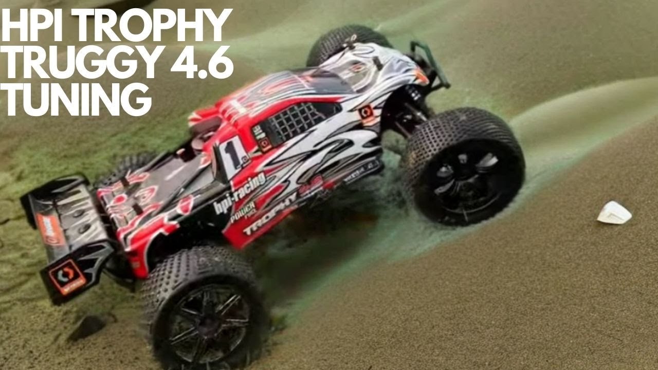 Tuning the Hpi trophy truggy 4.6 after a while being on the shelf 🔥🔥 awesome performance