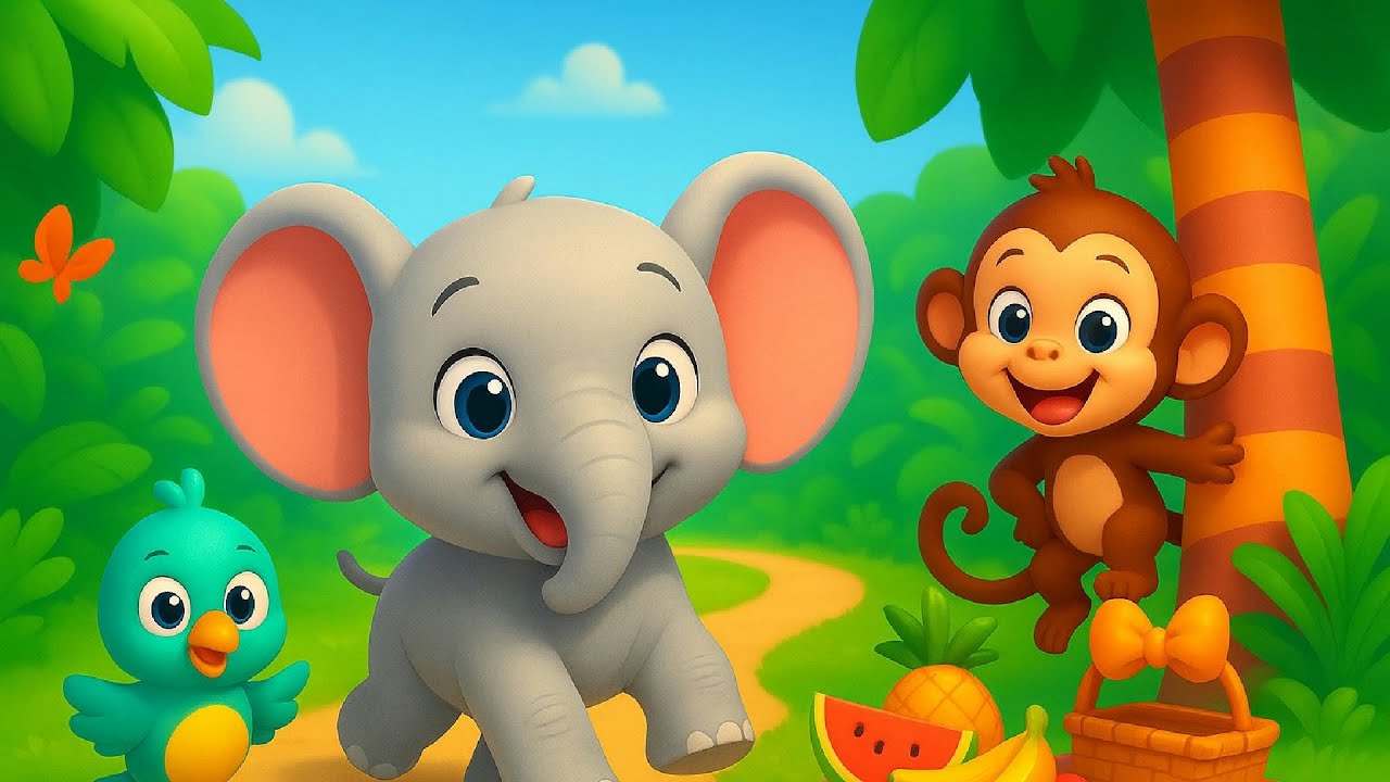 Ellies Musikalske Jungel-eventyr 🎶🐘 Norsk Sangglede by BrightTales