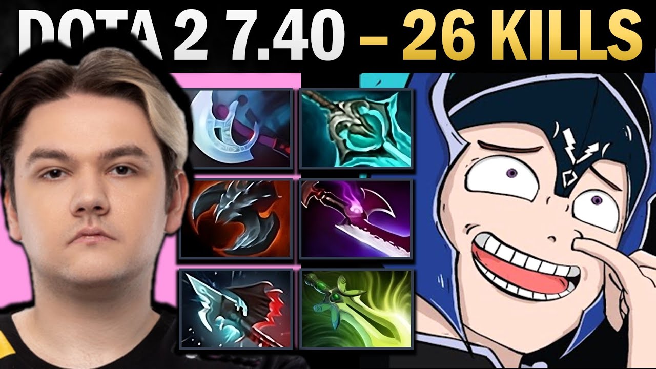 Luna Pro Carry with Disperser and 26 Kills - Dota 2 Gameplay