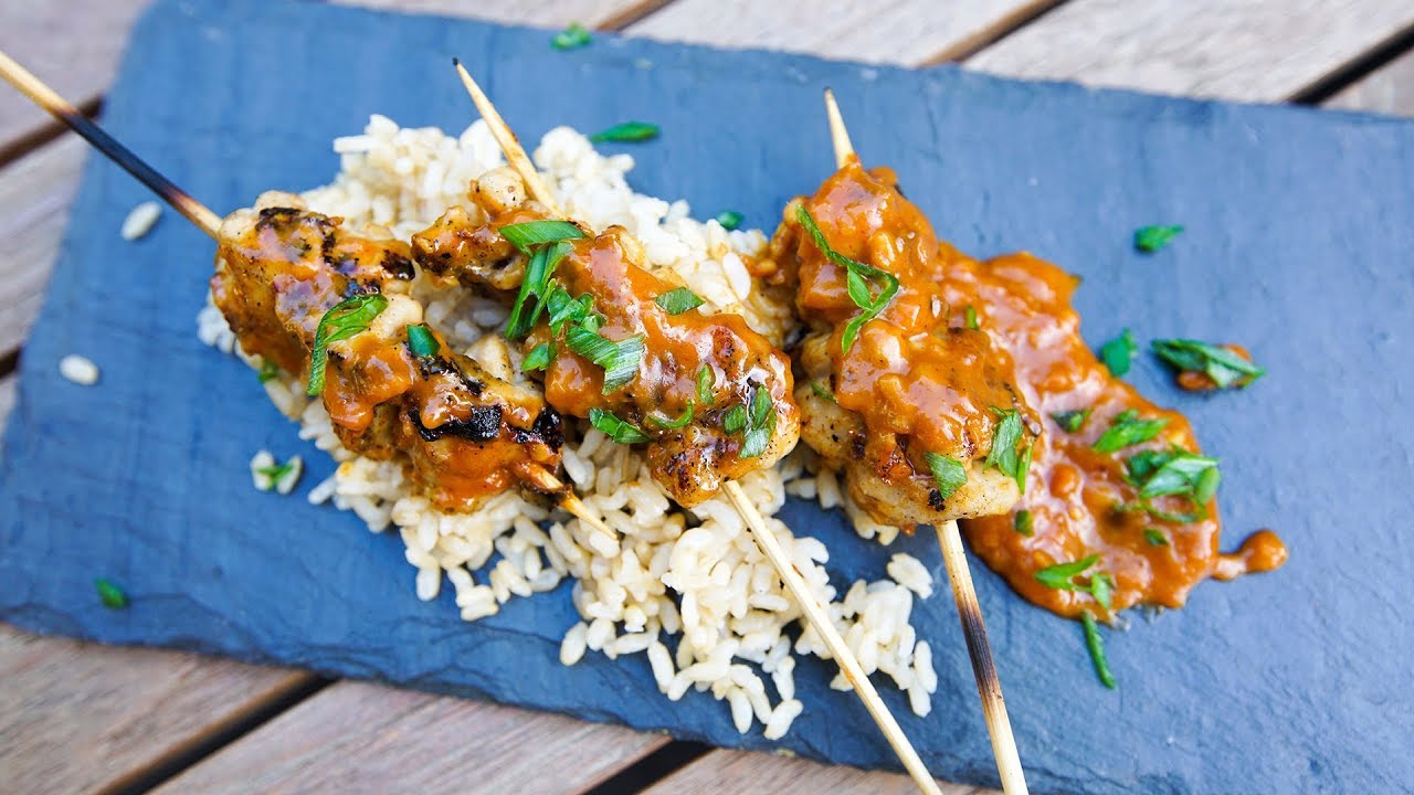 Quick Chicken Satay | SAM THE COOKING GUY