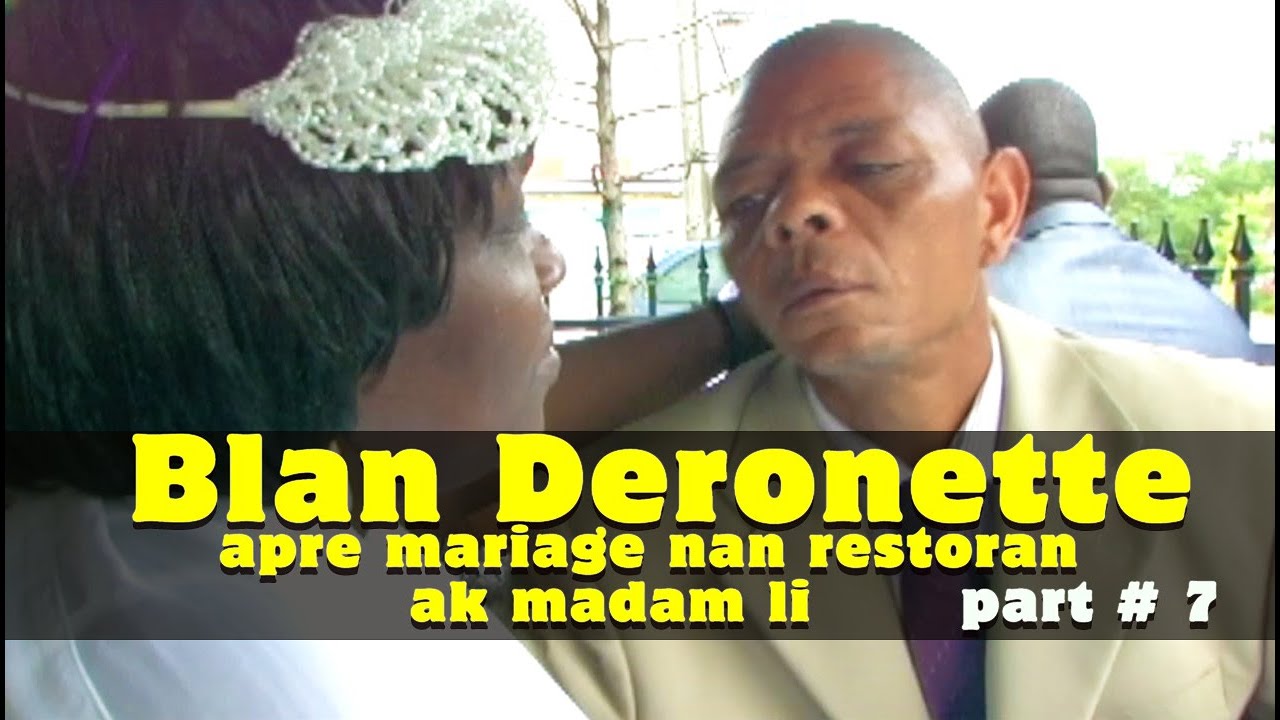 Aprè mariage Blan ak madam ale nan restoran