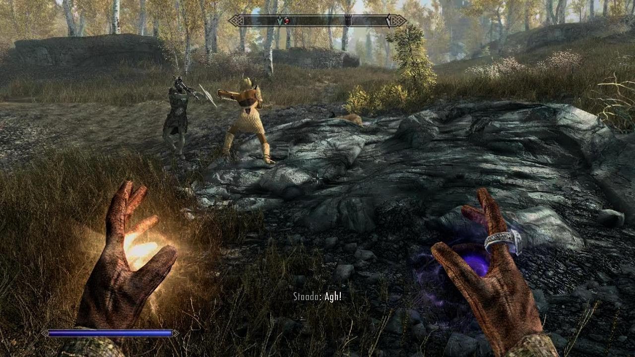 Conjure Staada Spell is Insanely powerful: Skyrim Unique Golden Saint Demonstration