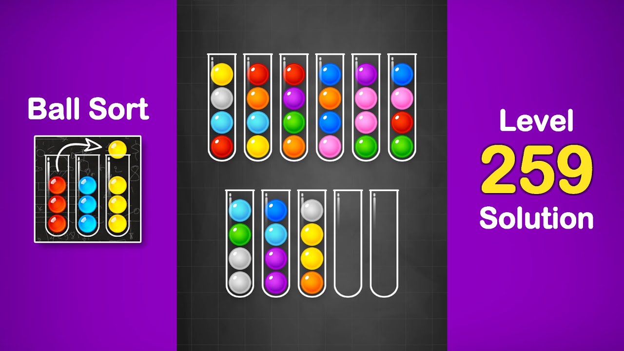 Ball Sort Puzzle Solution Level 259