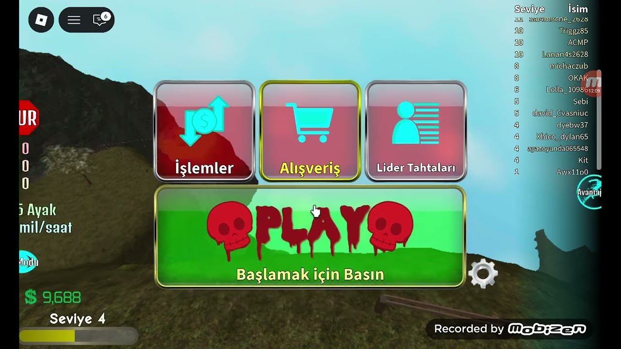Roblox'ta kemik kırma oyunu oynuyorum.