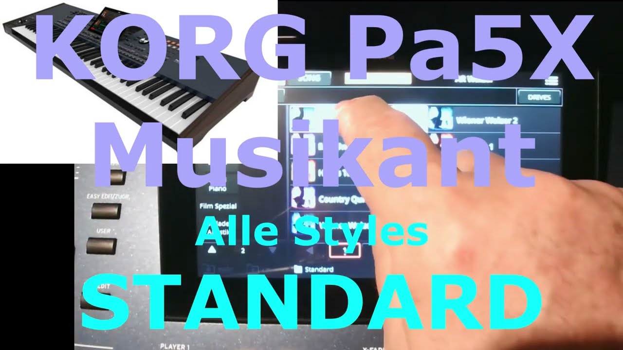 KORG Pa5X Musikant: Alle STANDARD Styles (complete style demo)
