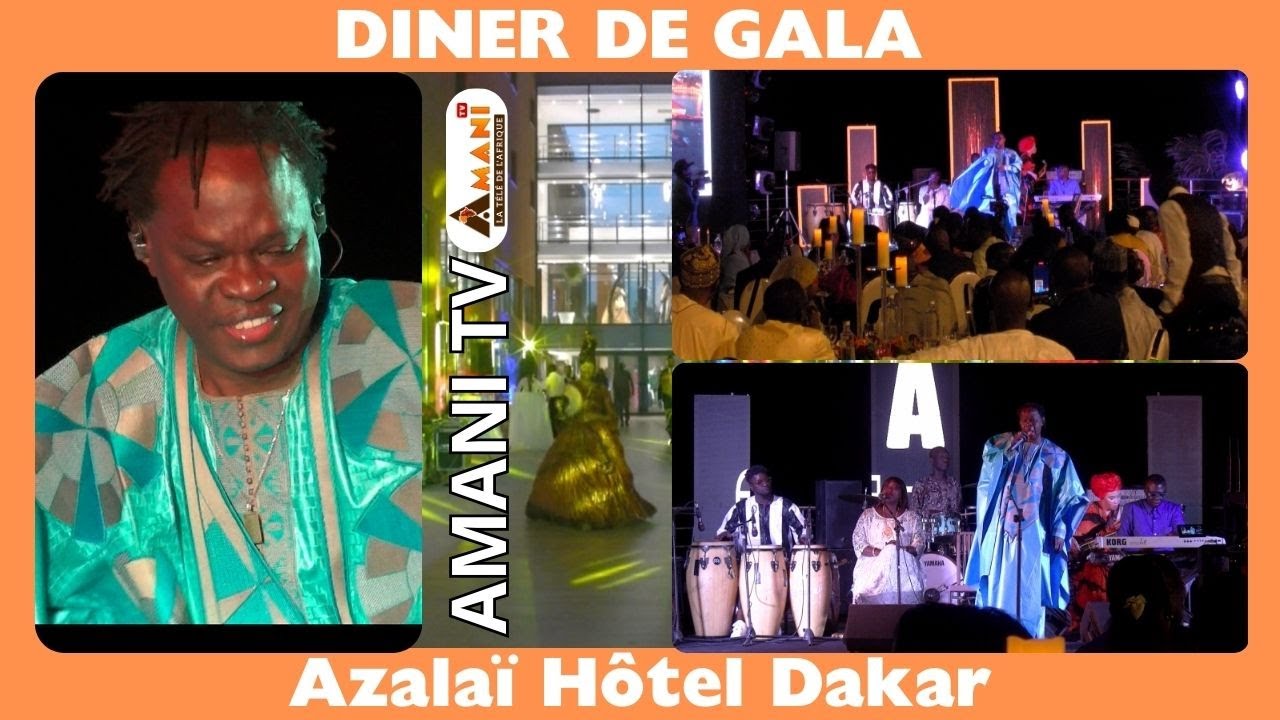 Le concert très apprecié de Baaba Maal au DINER DE GALA de Azalaï Hôtel