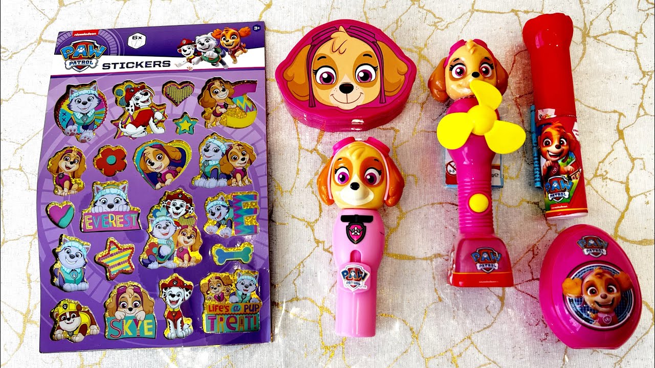 PAW PATROL SKYE🤩🌸 SATISFYING UNBOXING ASMR OF YUMMY SWEETS AND TOYS | NO TALKING
