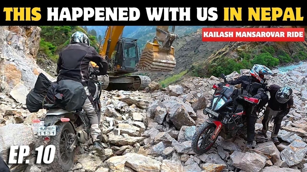Crazy Situation in Nepal 😰 Road Kahan hai ? Kailash Mansarovar Ride EP. 10
