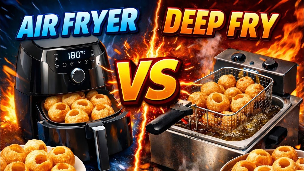 Air Fryer vs Deep Fry  😱  Watch till end to see what is better🤣