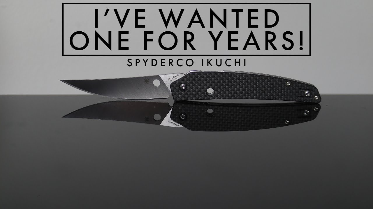 A Folding Spyderco Steak Knife From The Future?! - Spyderco Ikuchi