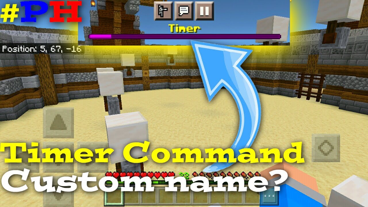 How To Make Timer Using Command Block In Minecraft Bedrock/Pocket Edition
