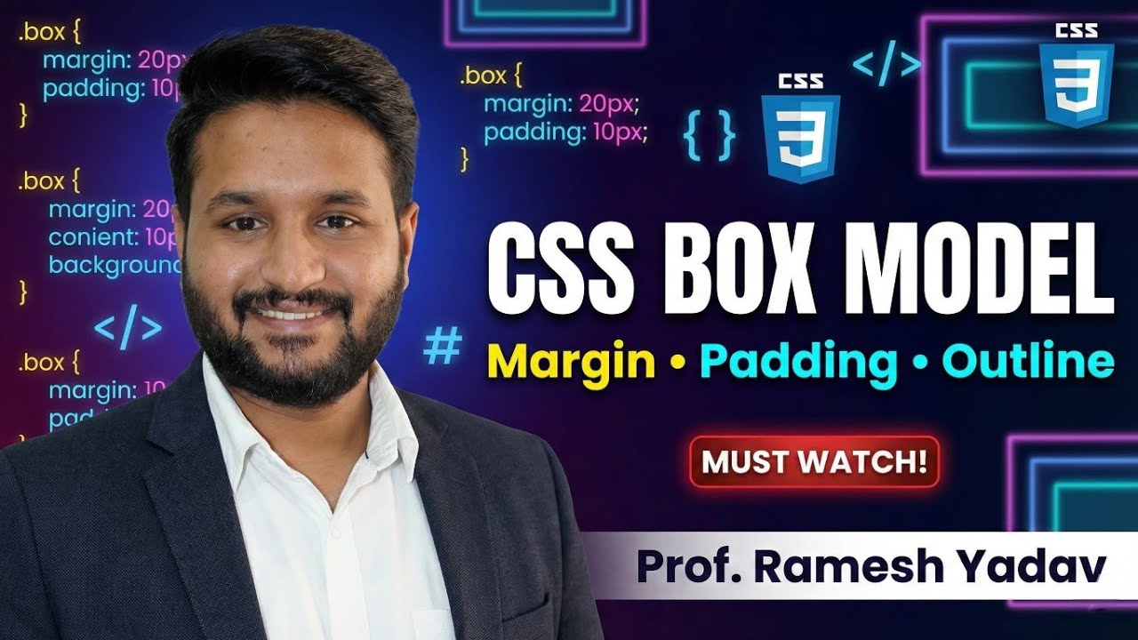 4. CSS Layout Basics | Box Model | Margin vs Padding Explained Step-By-Step
