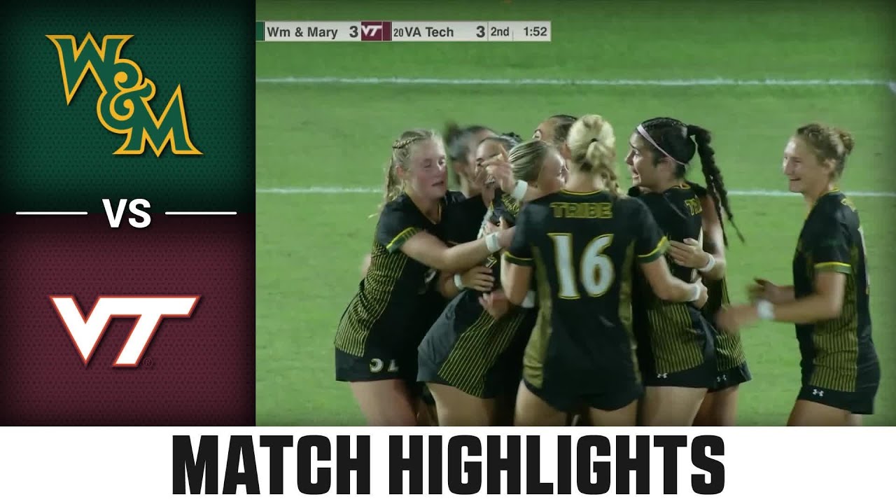 William & Mary vs. Virginia Tech Match Highlights | 2025 ACC Women's Soccer