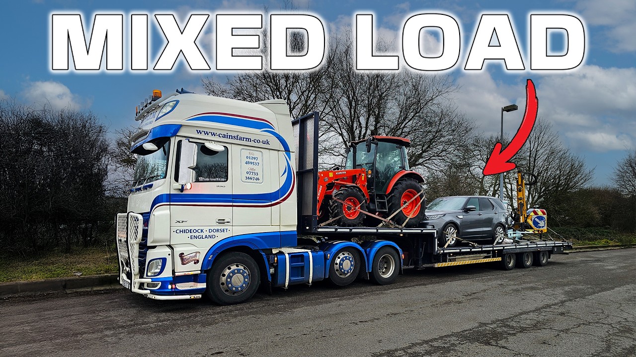 A VERY Mixed Load for UK HGV Low Loader Driver