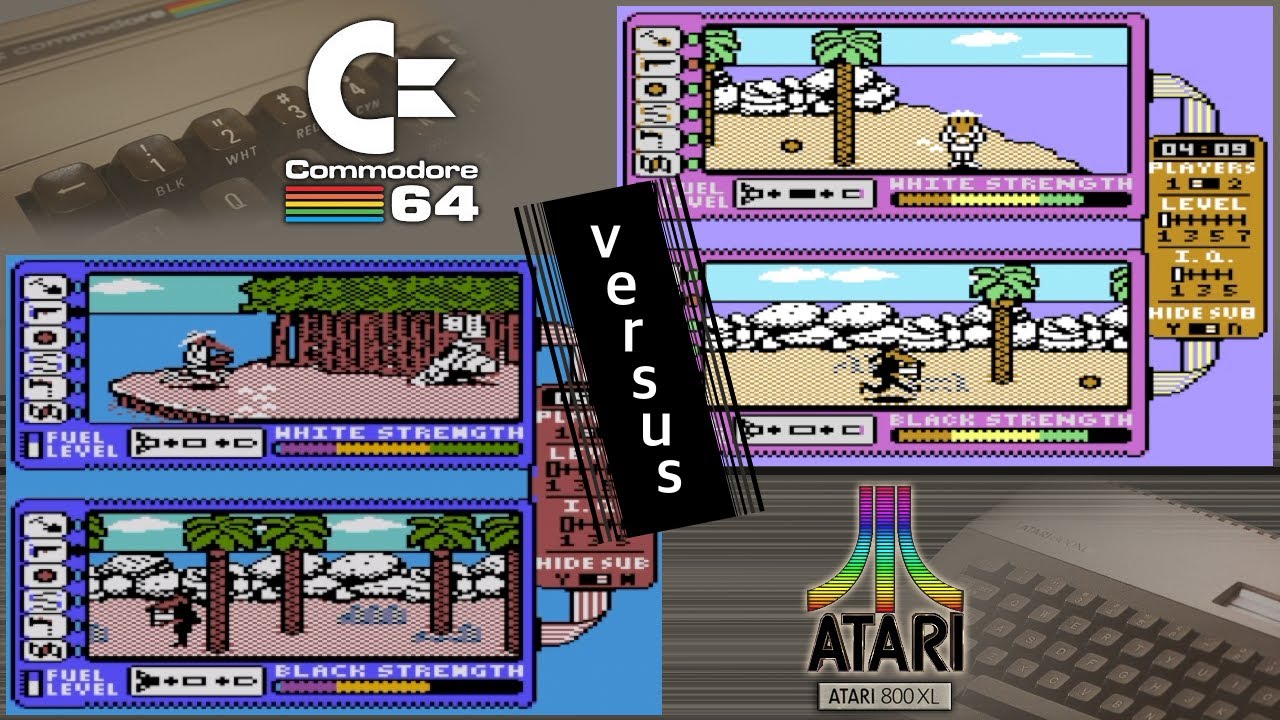 C64 vs. Atari 800XL - 8 games from 1985