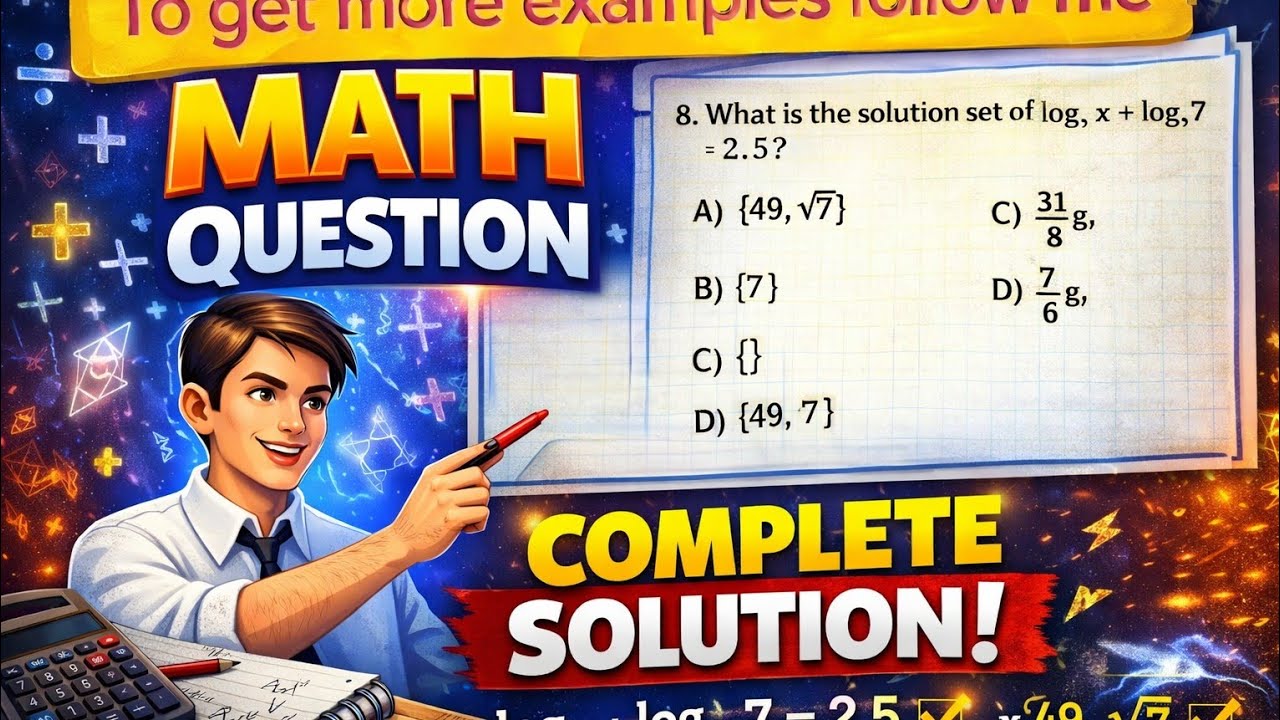Logarithmic Function UEE Solution Step by step 