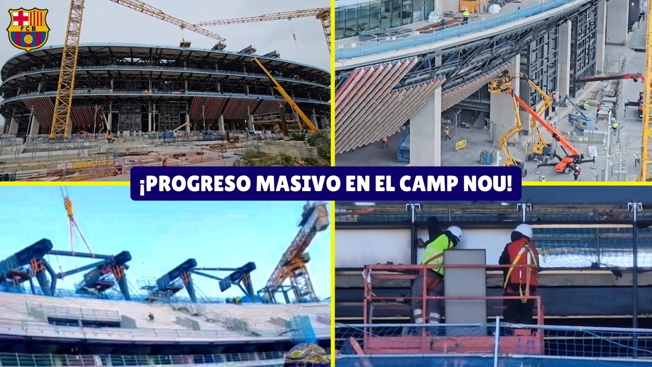 Actualizaci&oacute;n de la Construcci&oacute;n del Camp Nou 😱 &ndash; Progreso Mayor en Todo el Estadio!