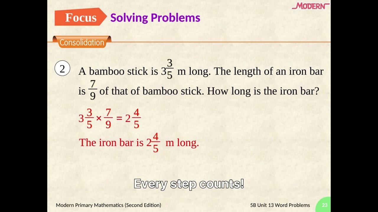 Math 5B: Ultra Detailed Fraction Word Problems