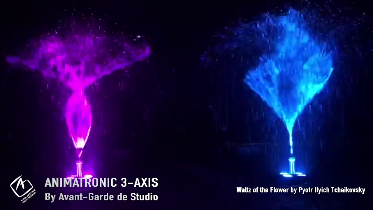 Animatronic 3 Axis Fountain Waltzing Gracefully - created by Avant-Garde de Studio (AG)
