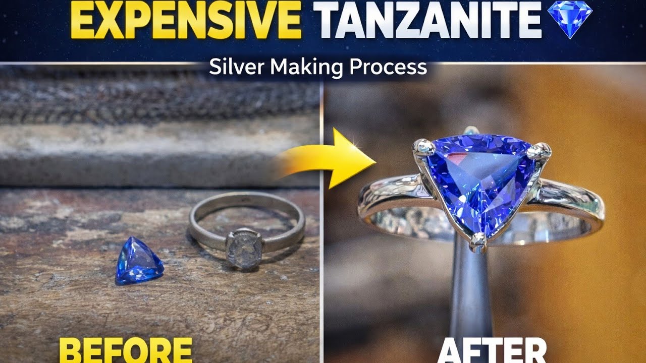Silver Making | Blue Night Tanzanite silver 92.5 beginner people  want learn how to make jewellery