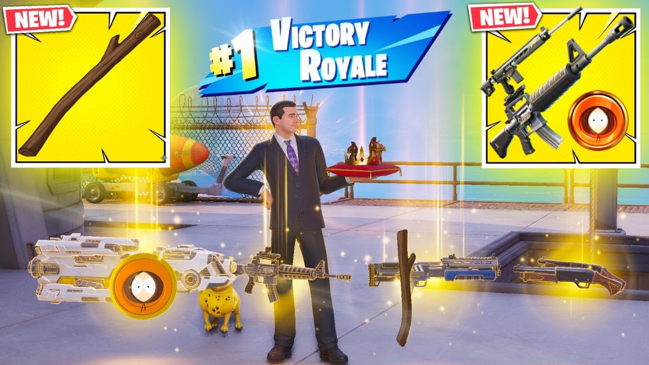 MICHAEL SCOTT vs ALL MYTHIC WEAPONS ( FORTNITE CHAPTER 7 SEASON 1)