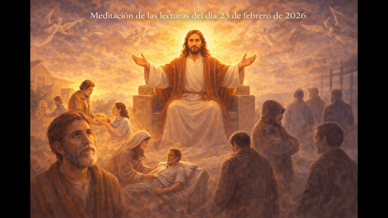 MEDITACIÓN y EVANGELIO de hoy 23/02/2026 - Lecturas Litúrgicas en 5 Minutos.