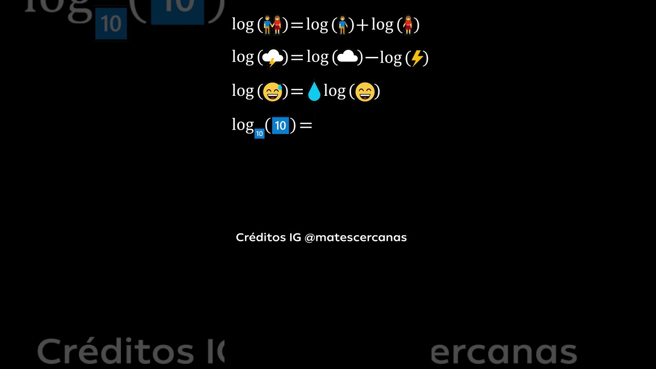 LOGARITMOS con EMOJIS 😅👫🦄