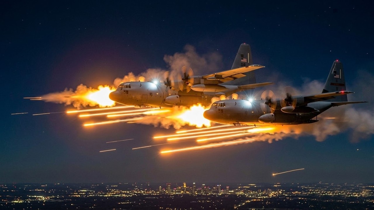 Безумная огневая мощь! Боевой вертолет AC-130J Ghostrider обеспечивает сокрушительную поддержку с