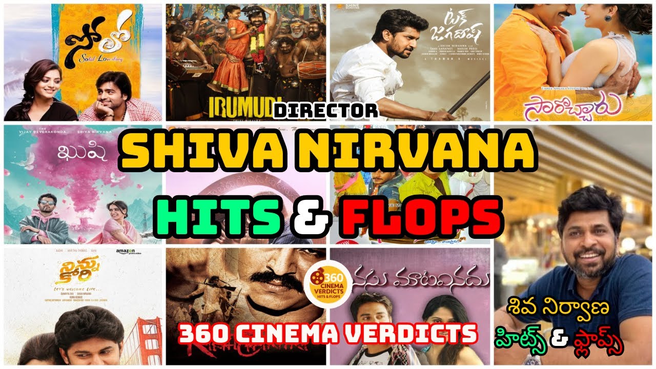 Director Shiva Nirvana: Hits & Flops | Full Career Box Office Analysis! | 360 Cinema Verdicts