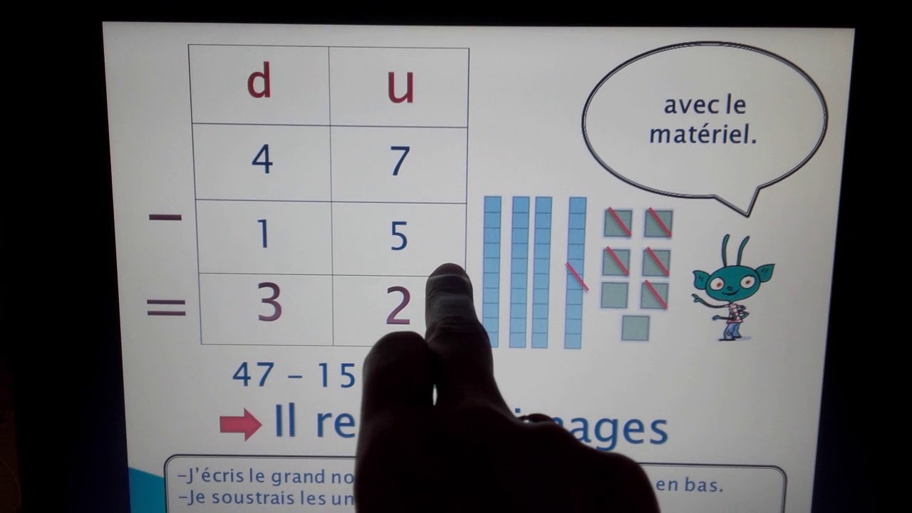 la soustraction sans retenue