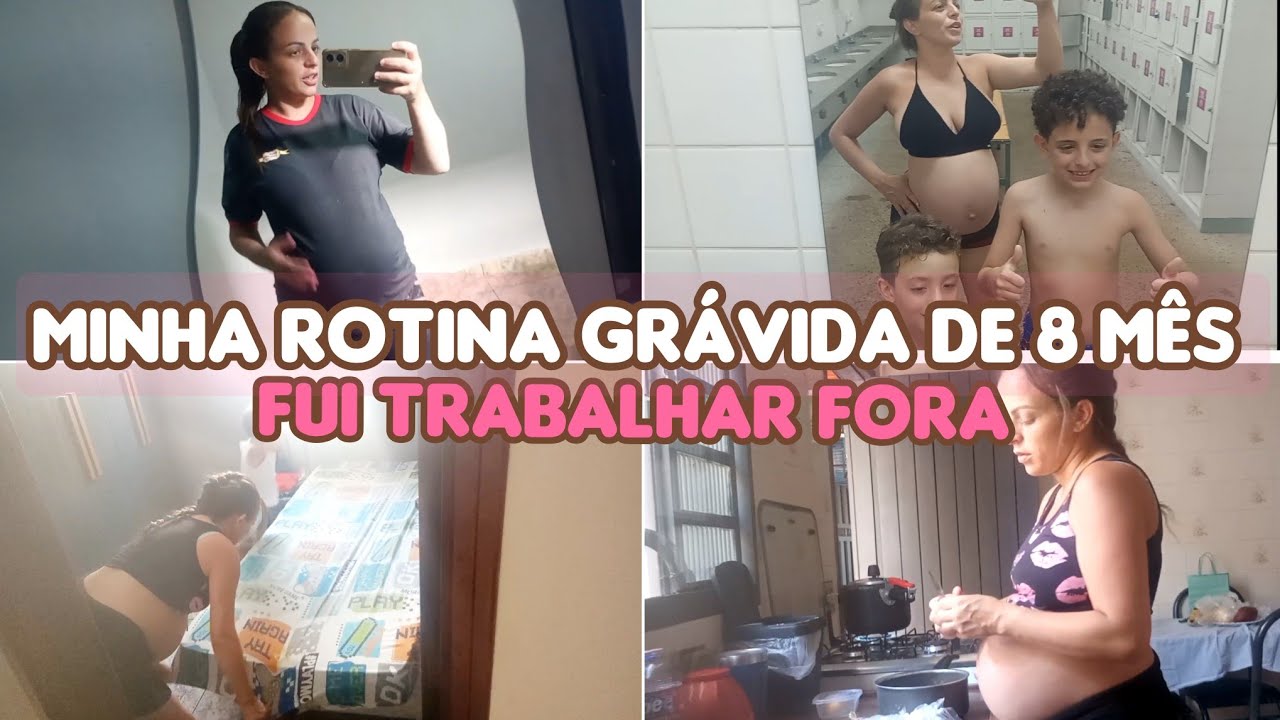 MINHA ROTINA GRAVIDA+ FUI TRABALHAR FORA🏡🩷✨