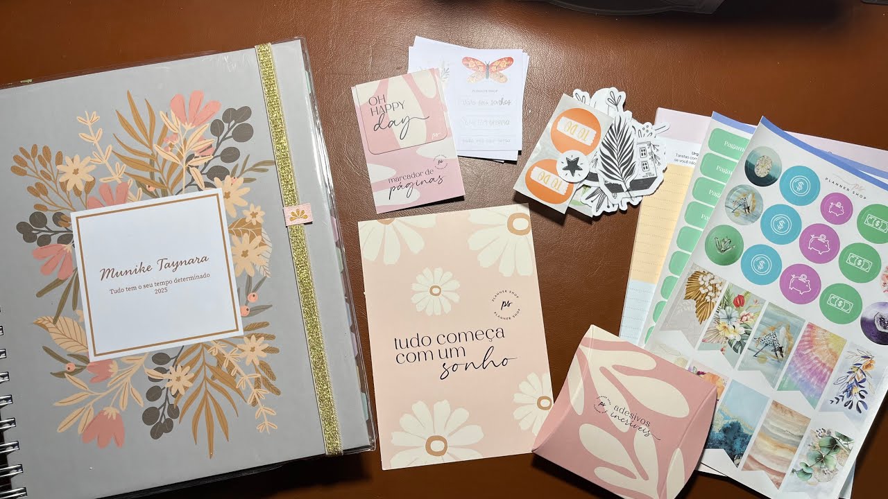 UNBOXING Planner shop | Planner 2025 Vis&atilde;o Horizontal