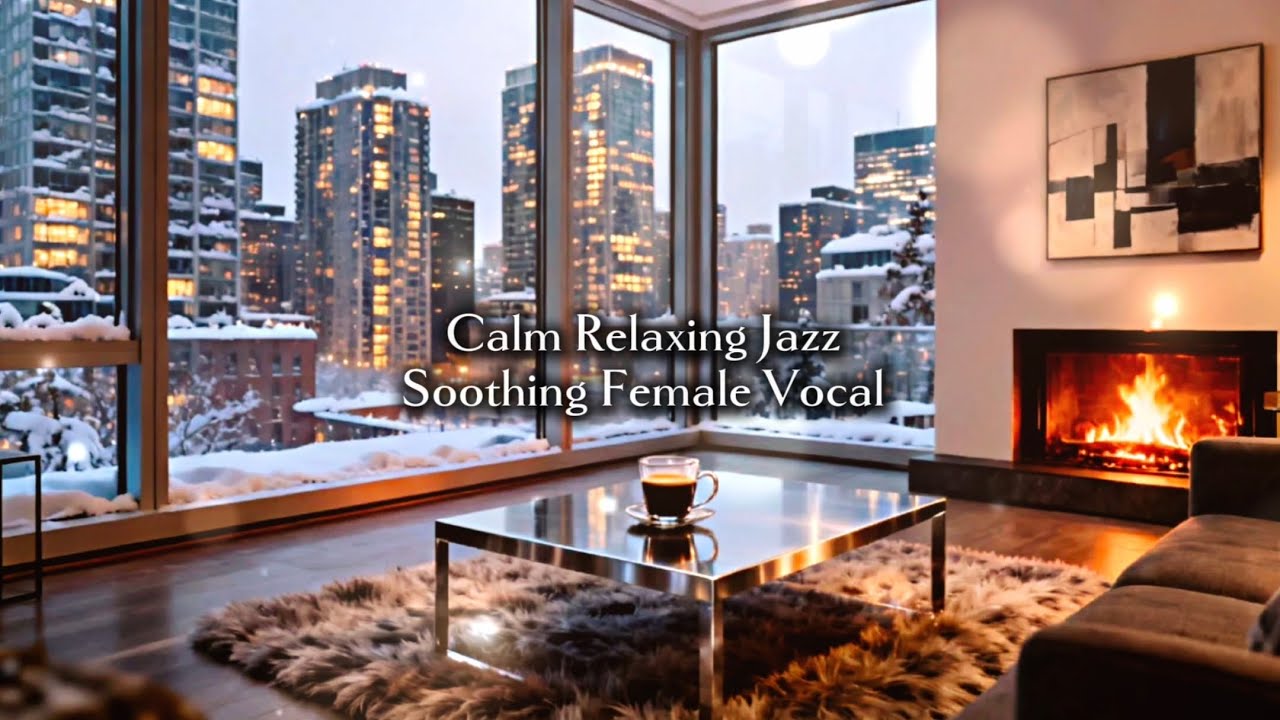 Slow Jazz relaxing with soothing Female Vocal, calming and ease your day, with some coffee